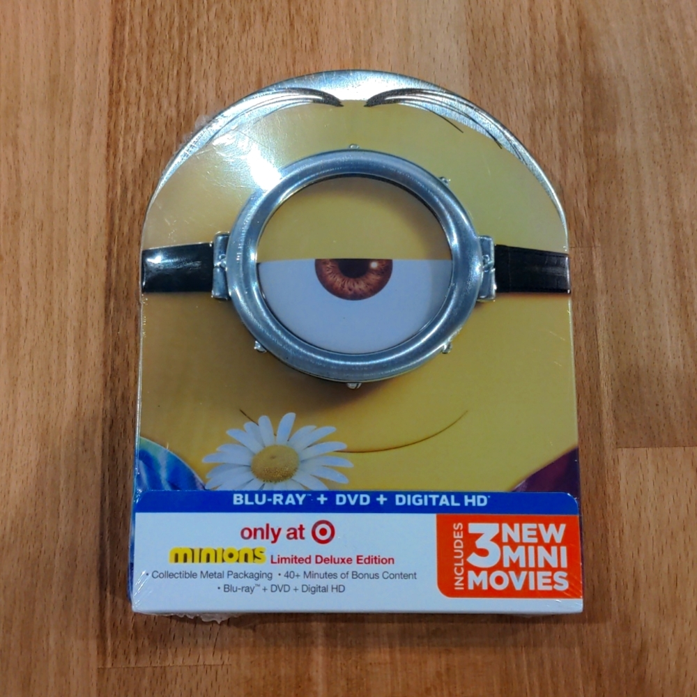NWT Unopened Minions Target Deluxe DVD BLU RAY